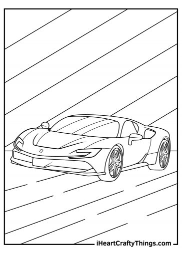 ferrari coloring image pdf