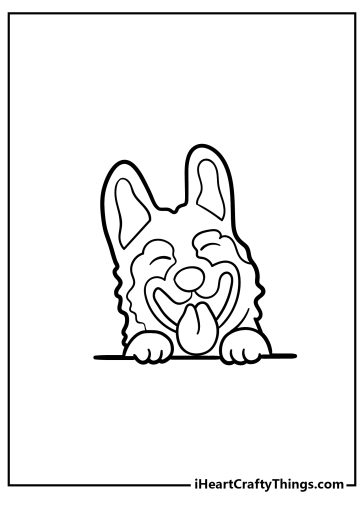 German shepherd coloring pages