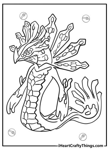 Legendary Pokemon coloring pages