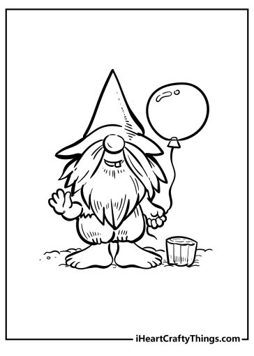 Gnomes Coloring Pages free printable
