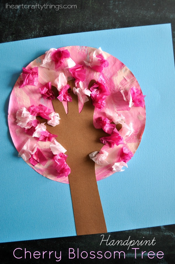 HandprintCherryBlossomTreePin