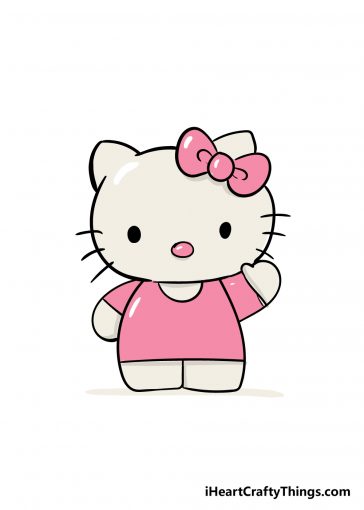how to draw hello kitty image