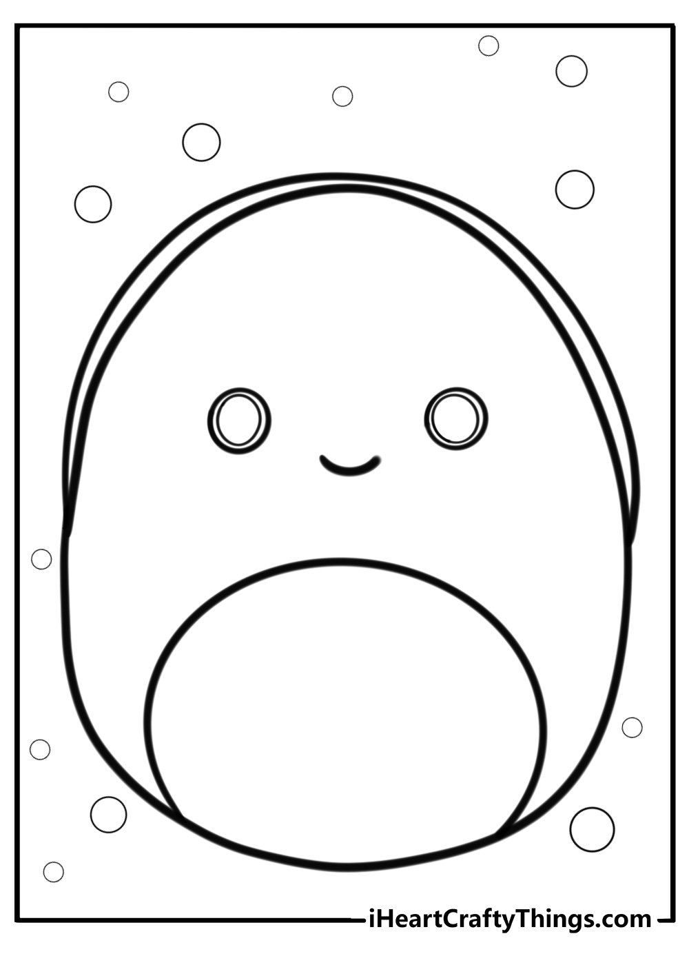 Henry the turtle squishmallow free printable coloring page