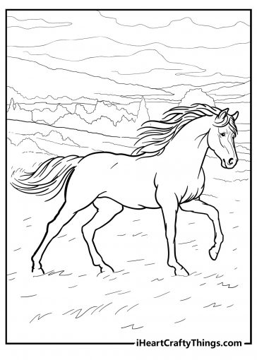 Horse coloring pages