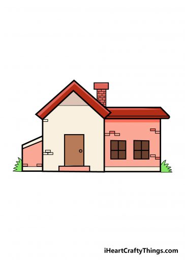 how to draw house image