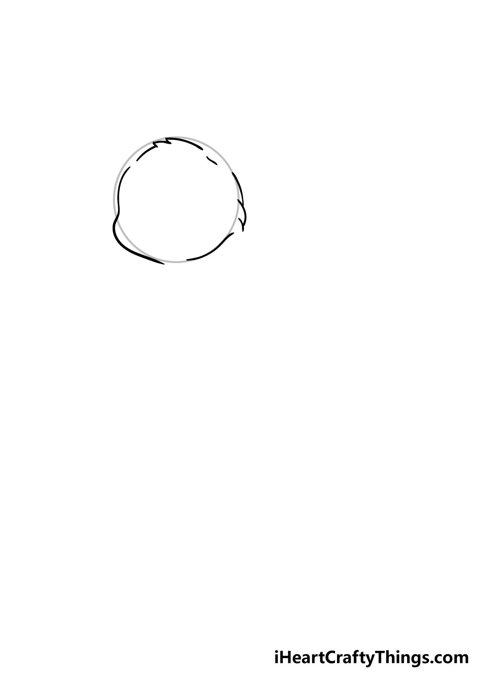 cat drawing step 1
