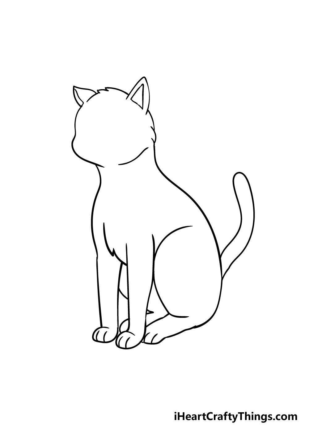 cat drawing step 7