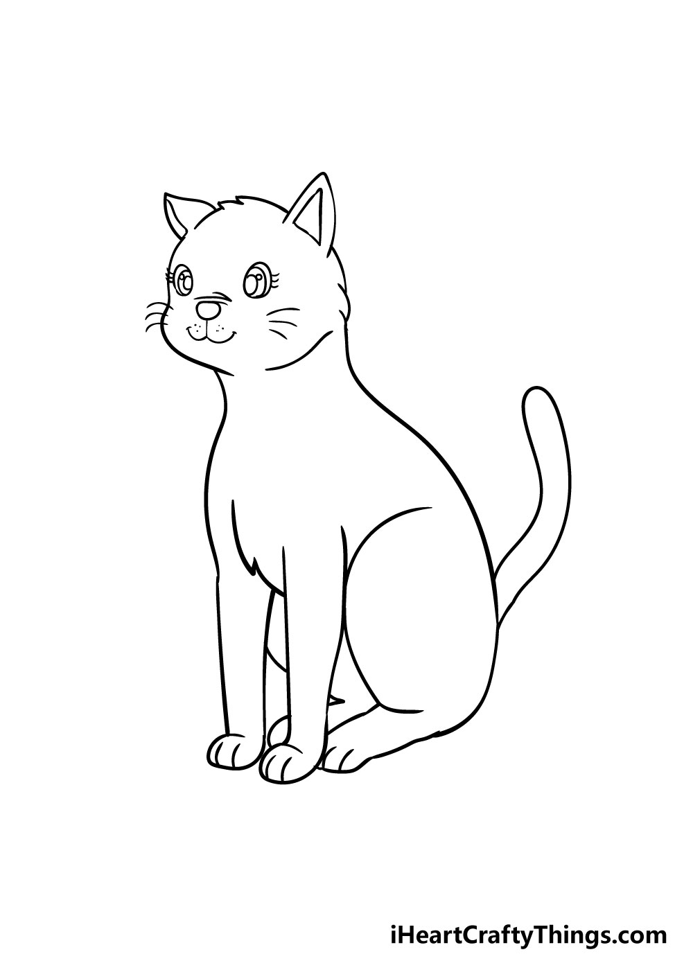 cat drawing step 8