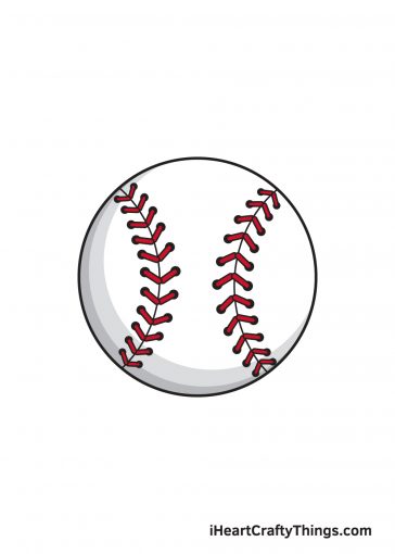 how to draw baseball image