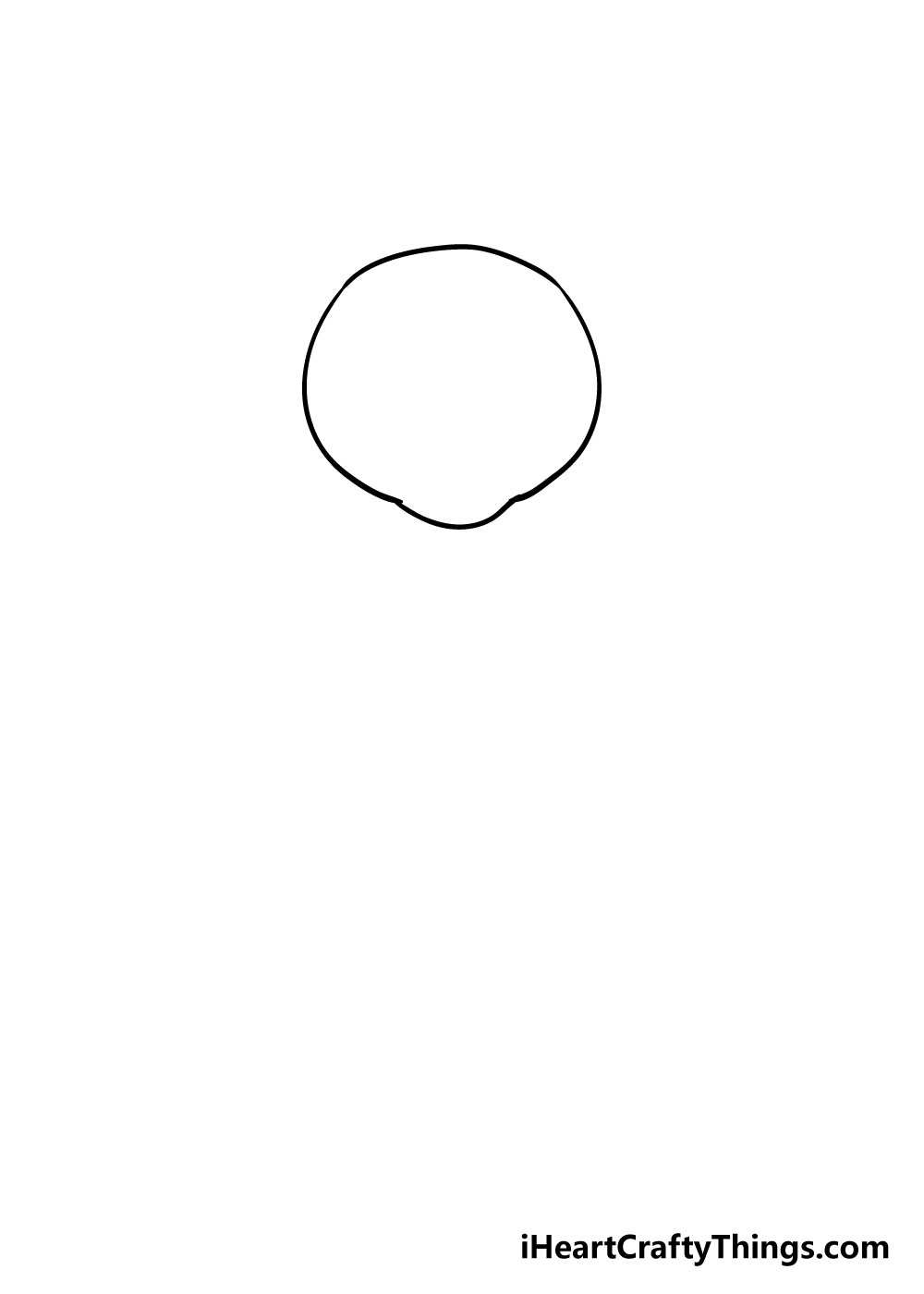 bear drawing step 1