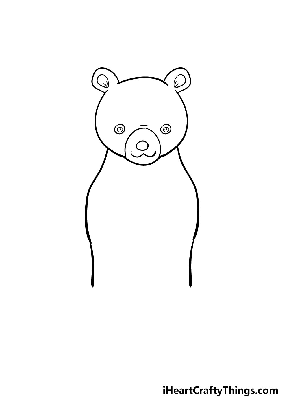 bear drawing step 4