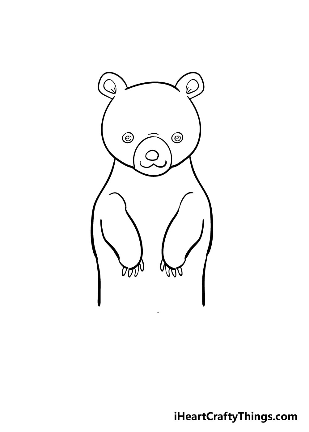bear drawing step 6