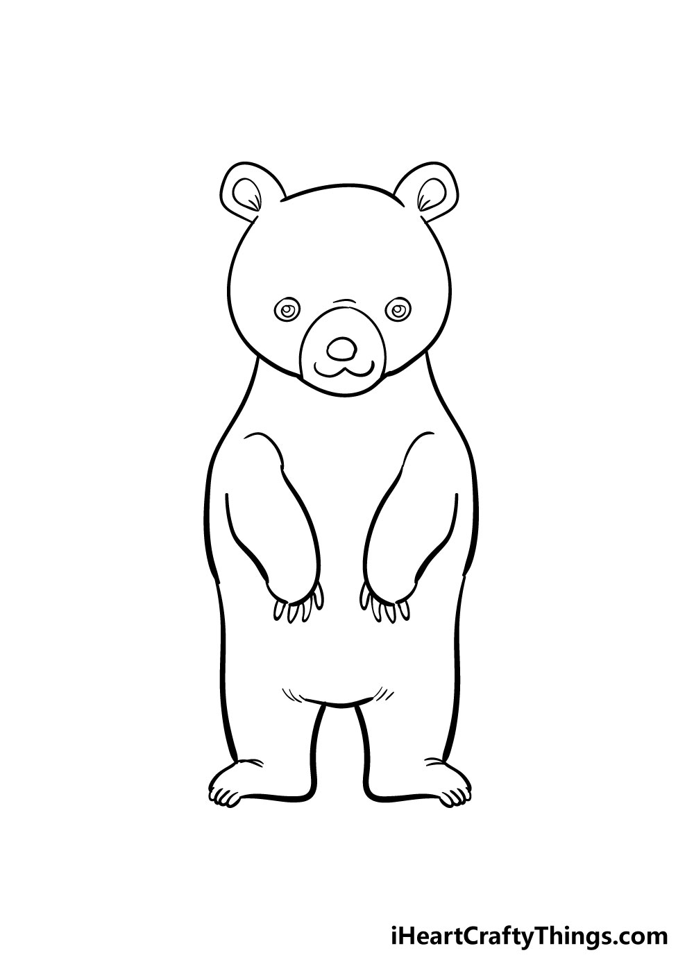 bear drawing step 7