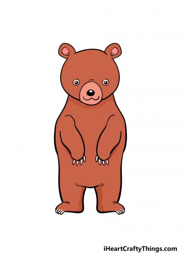how to draw bear image
