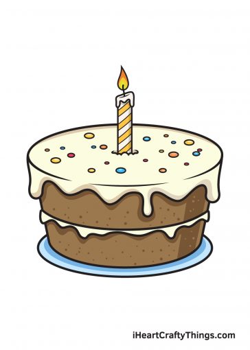 How to Draw Birthday Cake – Image
