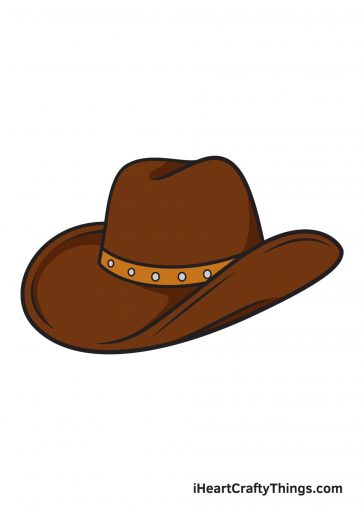 how to draw cowboy hat image