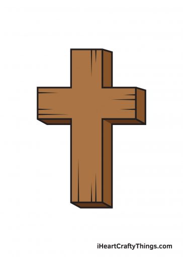 how to draw cross image