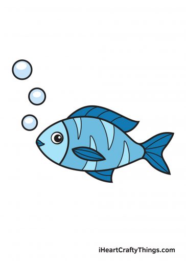 how to draw fish image