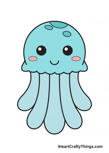 how to draw jellyfish image