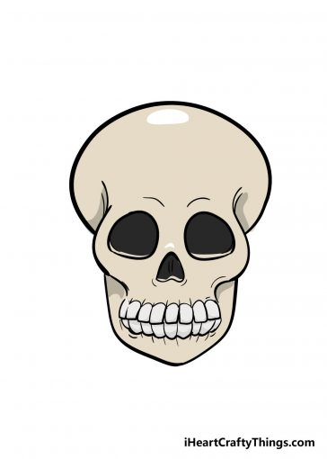 how to draw skull image
