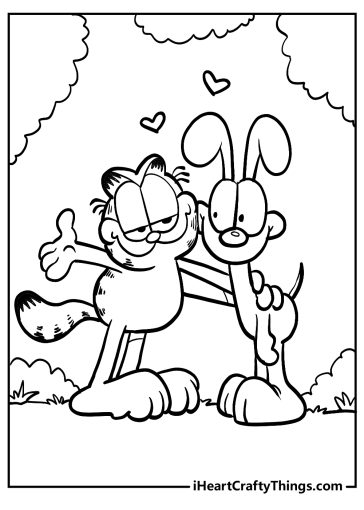 Garfield coloring pages