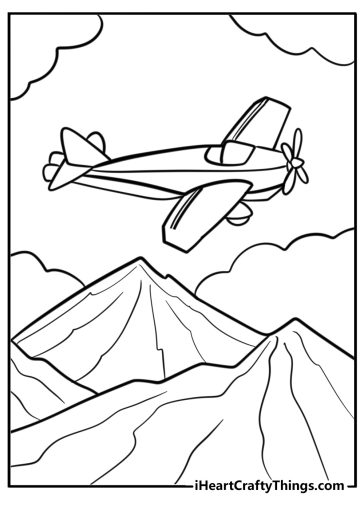 Jet coloring pages