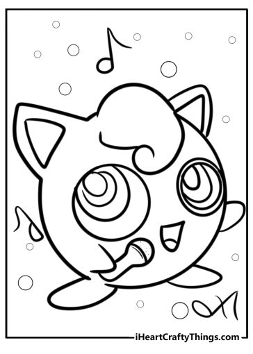 Jigglypuff coloring pages