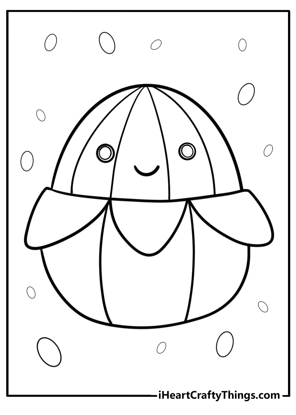 Junie the banana squishmallow fun fruity coloring sheet