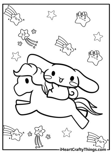 Cinnamoroll coloring pages