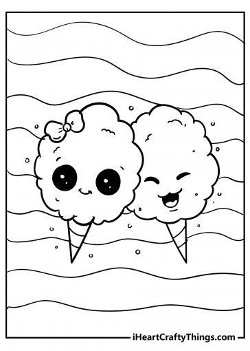 kawaii coloring images free download