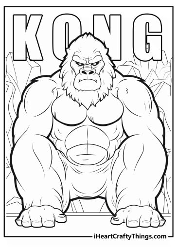 New King Kong Coloring Pages