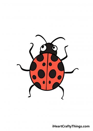 how to draw ladybug image