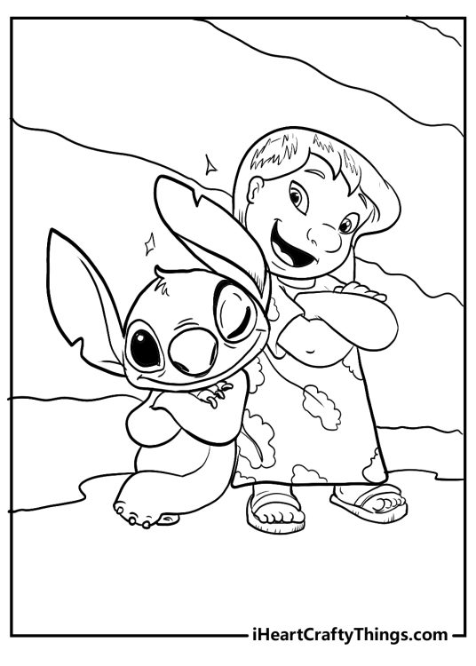45 Lilo And Stitch Coloring Pages