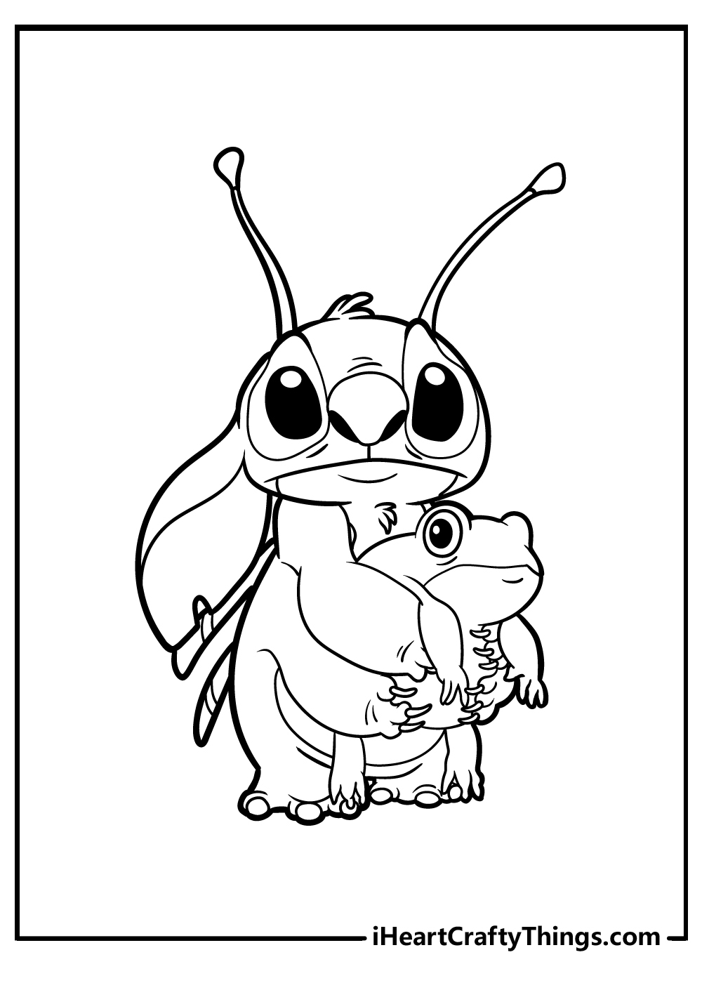 lilo and stitch colouring pages free download