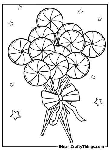 Lollipop coloring pages