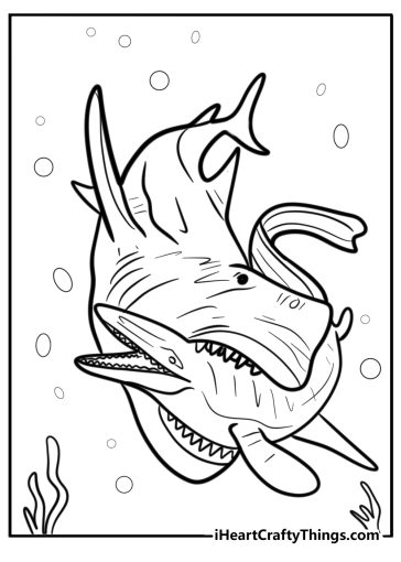 Megalodon coloring pages