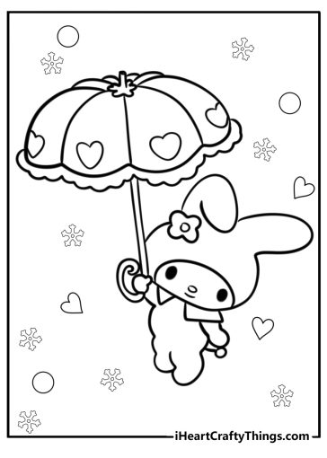 My Melody coloring pages