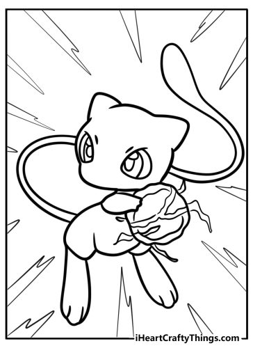 Mew coloring pages