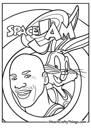 Space jam coloring pages