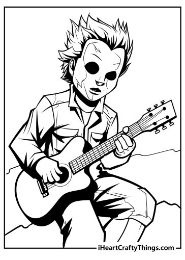 michael myers coloring printable