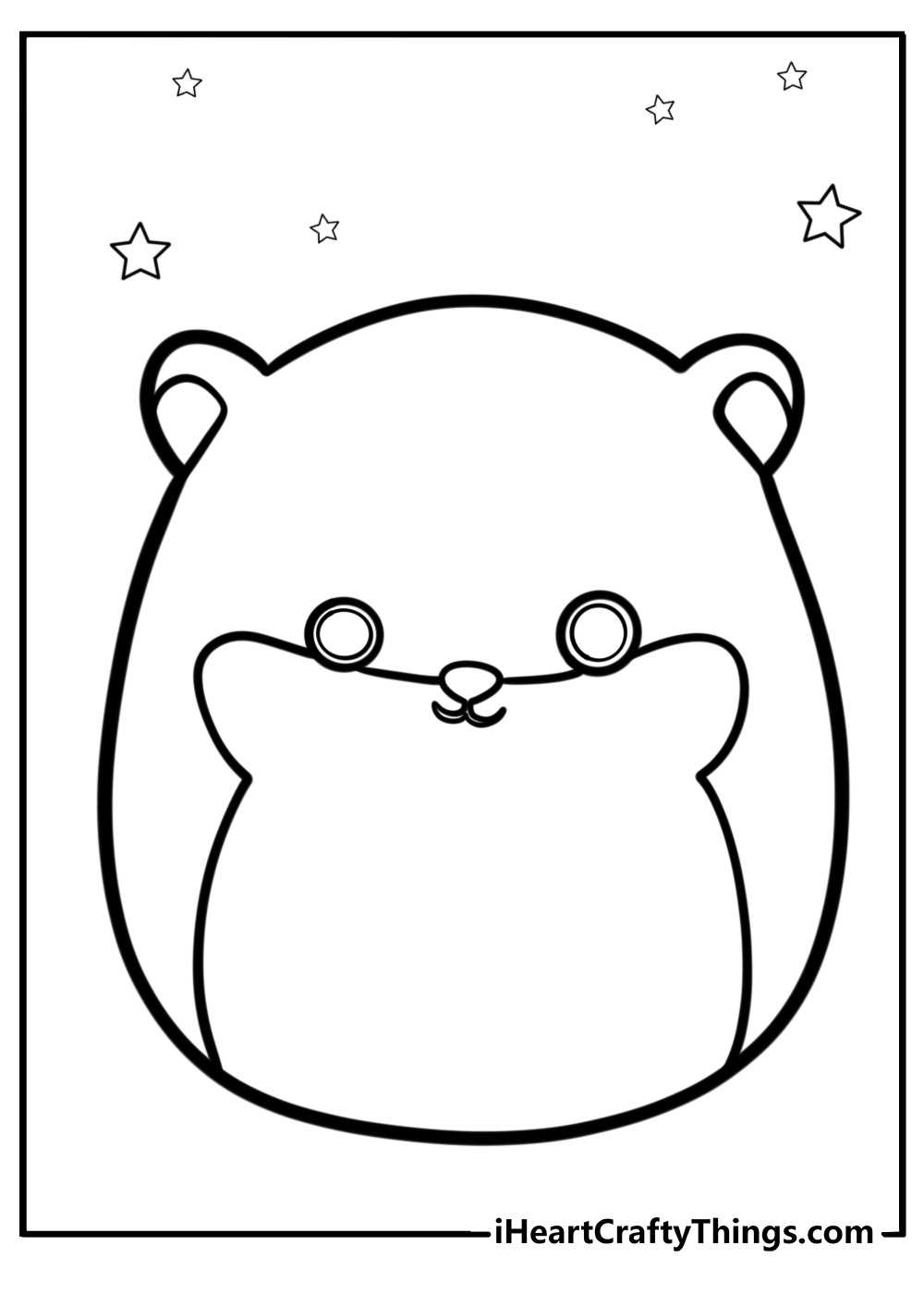 Misty the mouse squishmallow adorable coloring sheet to print