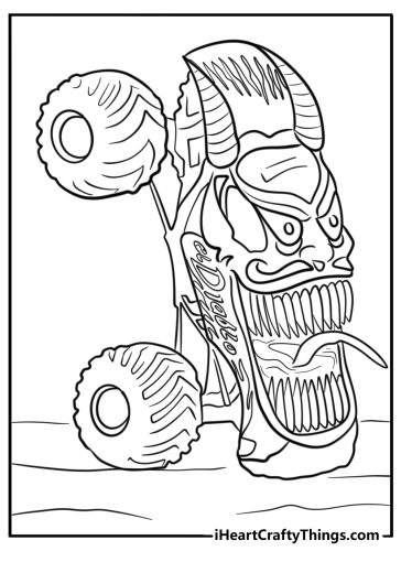 Monster jam coloring pages