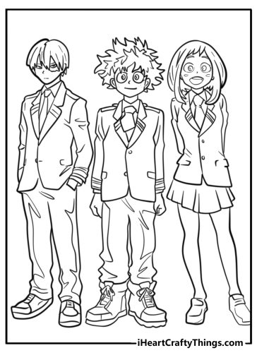 My Hero Academia coloring pages
