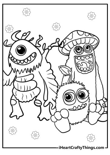 My Singing monsters coloring pages
