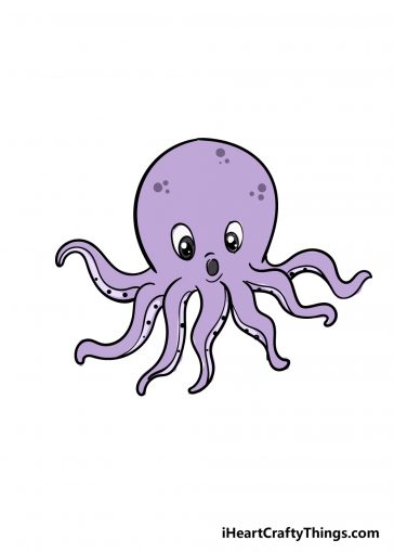 how to draw octopus image