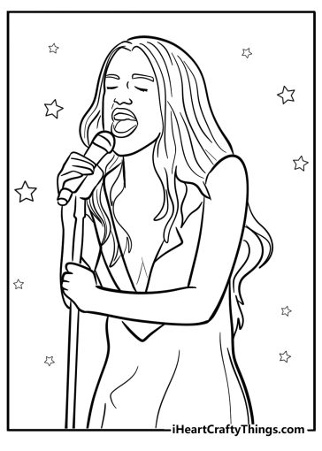 Olivia Rodrigo coloring pages