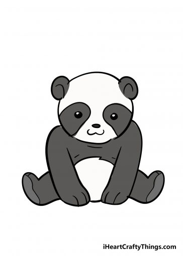how to draw panda image
