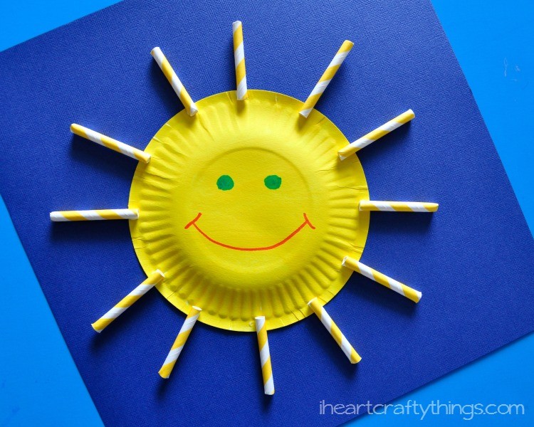Paper Plate Sun Craft for Kids