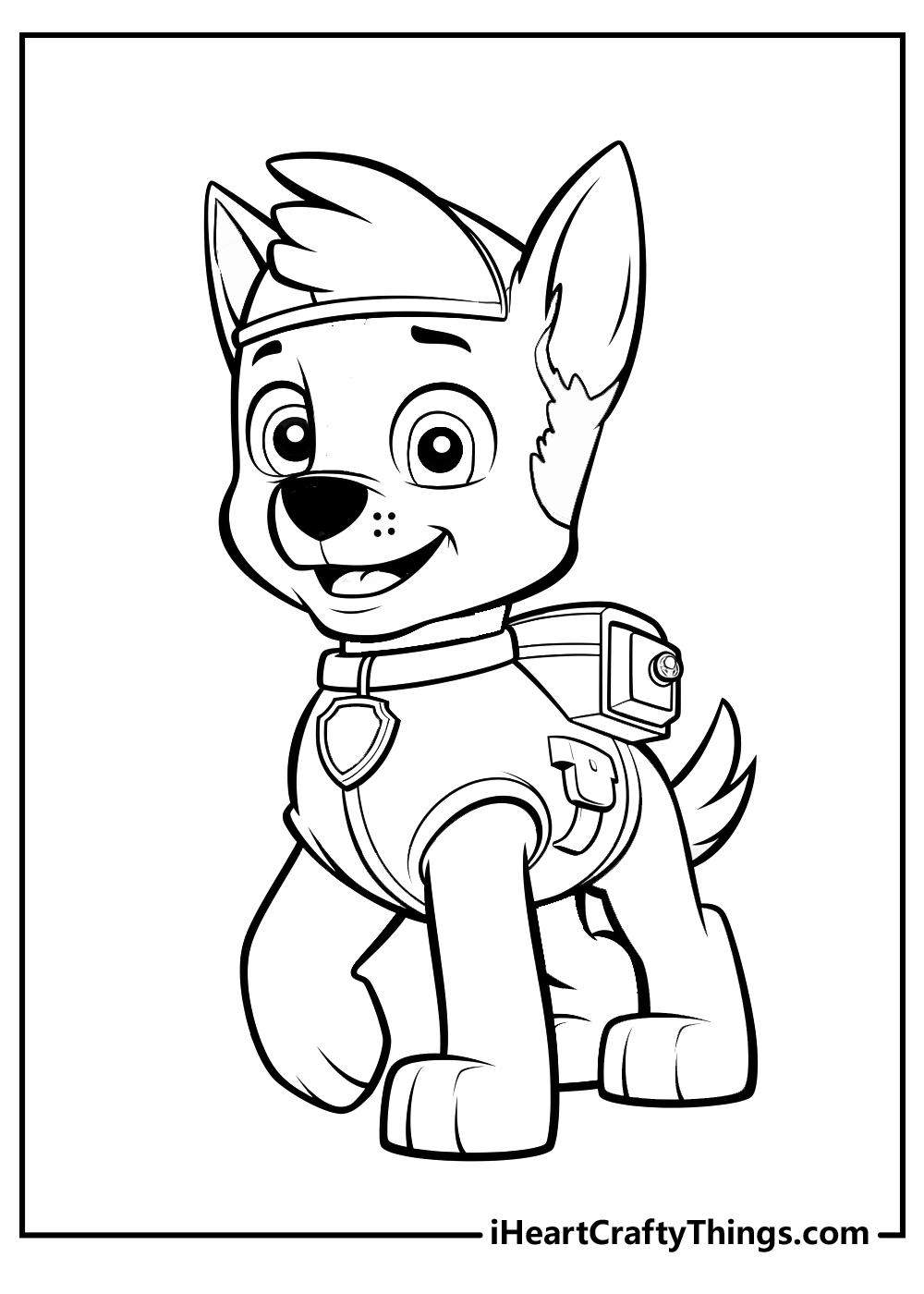 Zuma Paw Patrol Coloring Page