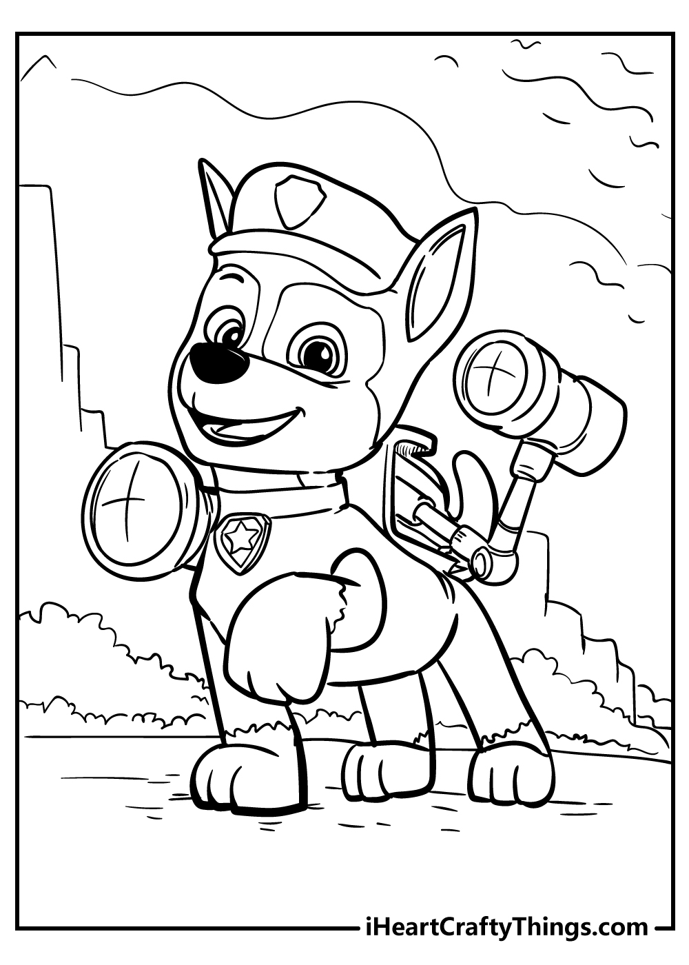 paw patrol printable coloring images